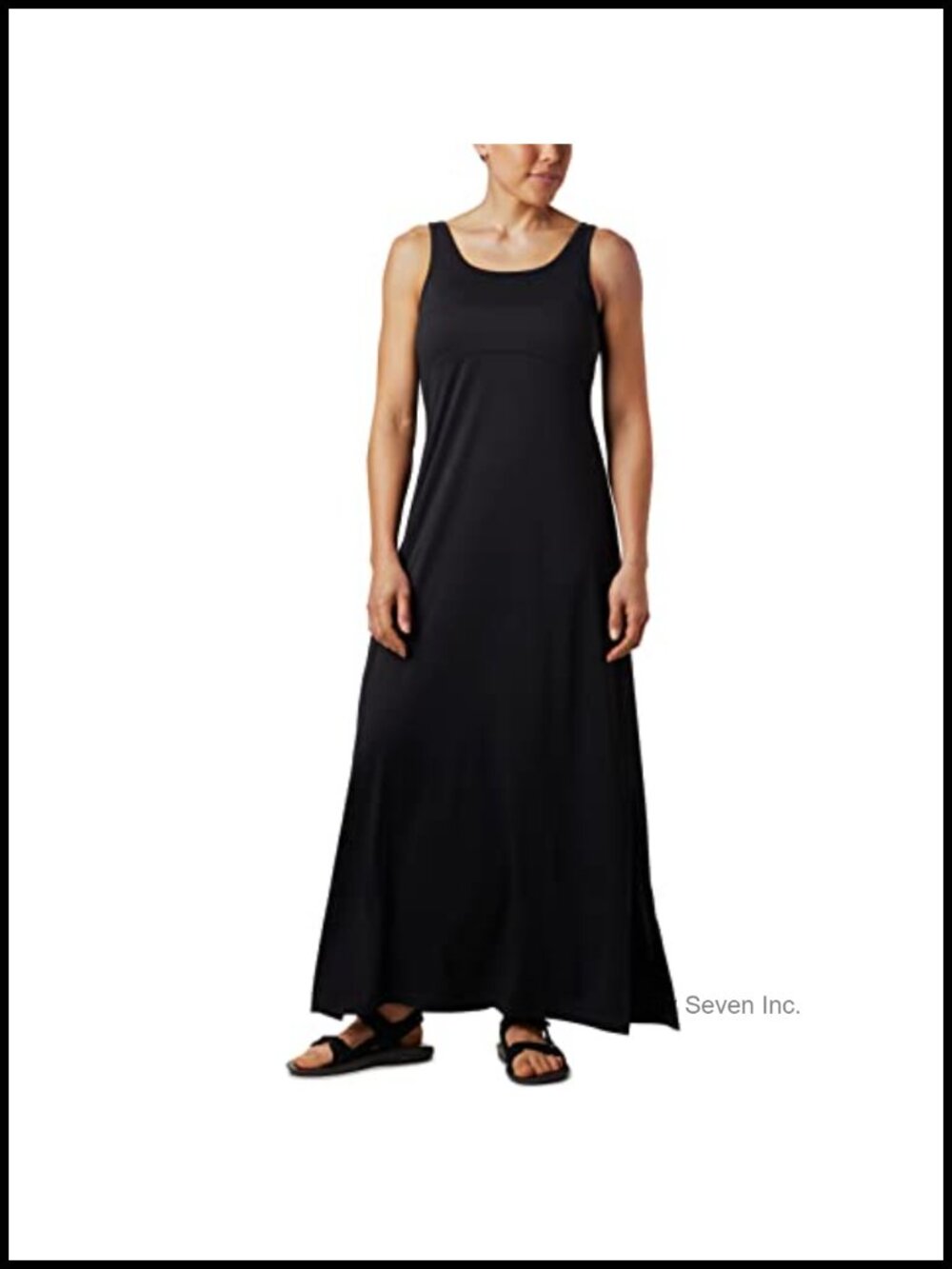 Columbia Freezer Maxi Dress Omni-Shade Omni-Freeze Omni-Wick Sleeveless Scoop